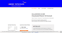 Desktop Screenshot of frauenarztpraxis-tritschler.de