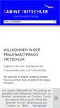 Mobile Screenshot of frauenarztpraxis-tritschler.de